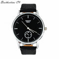 Durable Fashion watch Classic Man Woman's Quartz Electronic Analog Leather Band Strip Watch Business Electronics Gift Watch