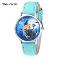 Halloween Pumpkin Pattern Quartz Watch Female Male Clock PU Leather Strap Multicolor Quartz Wrist Watch