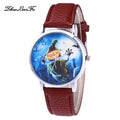 Halloween Pumpkin Pattern Quartz Watch Female Male Clock PU Leather Strap Multicolor Quartz Wrist Watch