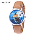 Halloween Pumpkin Pattern Quartz Watch Female Male Clock PU Leather Strap Multicolor Quartz Wrist Watch